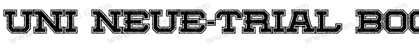 Uni Neue-Trial Book字体转换